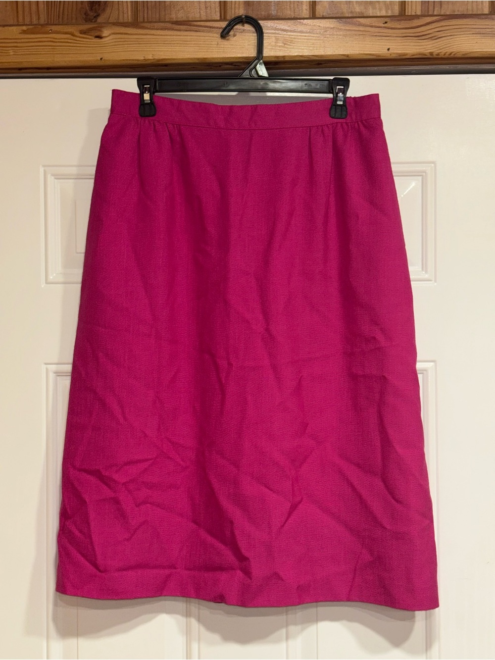 Michele Vibrant Magenta Midi A-Line Skirt